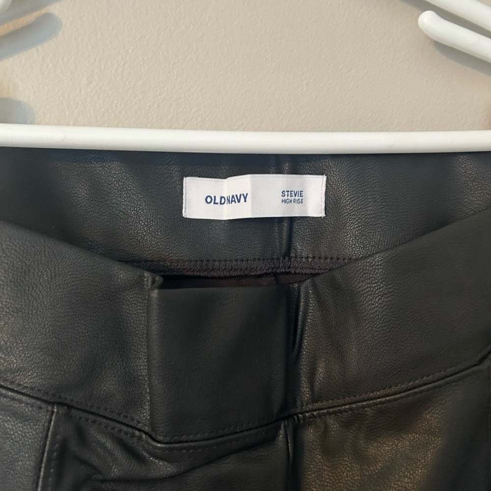 Old Navy Dark Leather Trousers